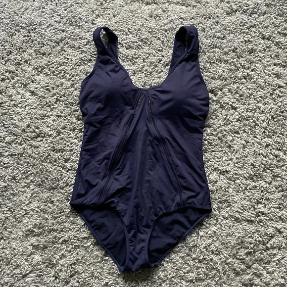 Sea Level Australia Navy one piece bathing suit US size 10 - Picture 1 of 10